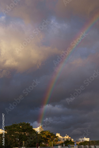 Arco Iris al atardecer