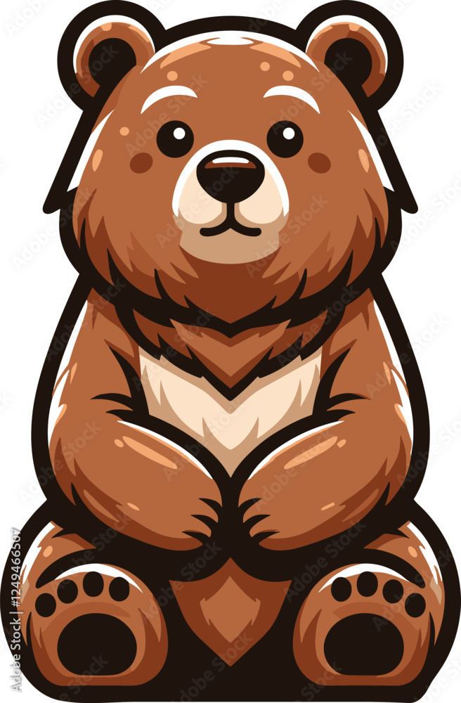 A realstict Bear vector illustration bear icon logo teddy cartoon character A realstict Bear vector illustration bear icon logo teddy cartoon character