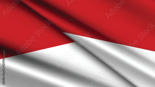 Free Download National Background of MONACO Featuring Two Wavy Flags - GFXLoad