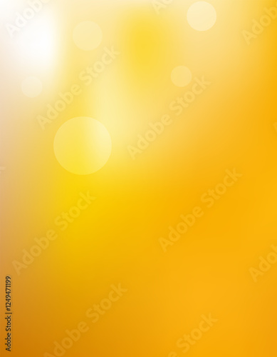 Yellow orange and gold color gradient blurry dots effect background