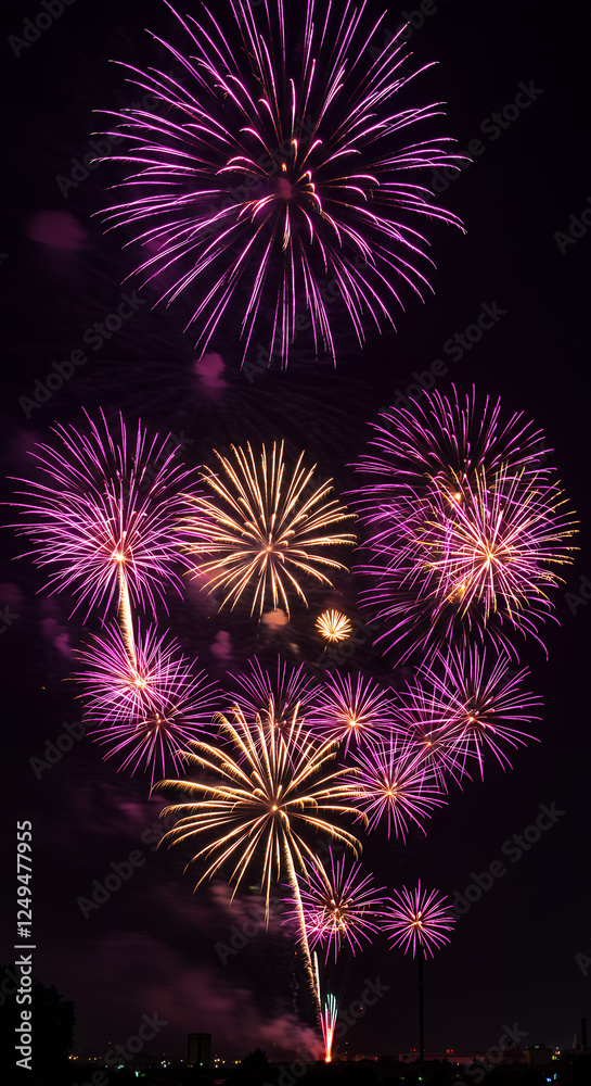 Explosive Celebrations: Mesmerizing Fireworks Display Under the Night Sky - Colorful, Vibrant, and Festive! Explosive Celebrations: Mesmerizing Fireworks Display Under the Night Sky - Colorful, Vibrant, and Festive!