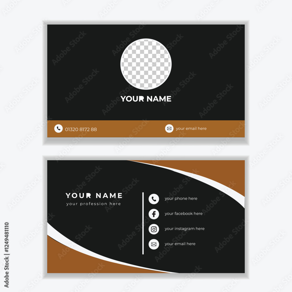 Creative business card design template mockup design Creative business card design template mockup design