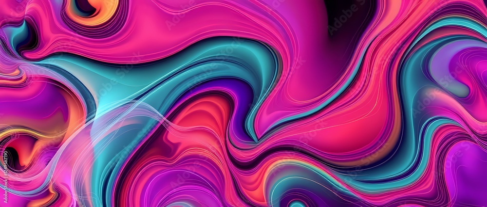 Abstract Organic Patterns: Surreal Fractal Expressionism Art Abstract Organic Patterns: Surreal Fractal Expressionism Art