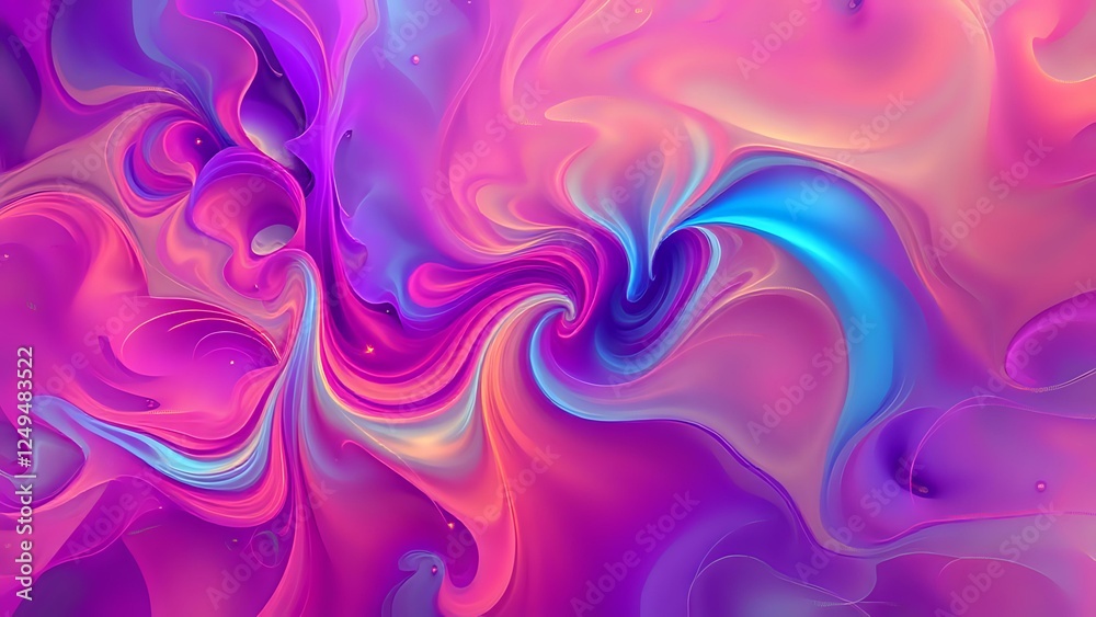 Abstract Fractal Wallpaper: Vibrant Color Swirls in 16:9 Design Abstract Fractal Wallpaper: Vibrant Color Swirls in 16:9 Design
