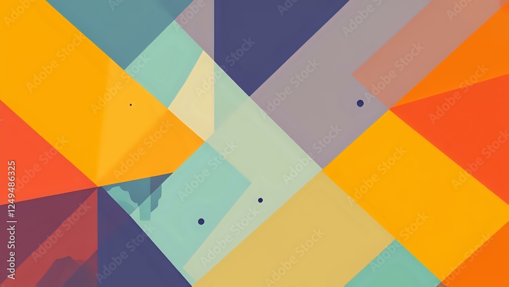 Abstract Geometric Art in Bold Vibrant Colors Abstract Geometric Art in Bold Vibrant Colors