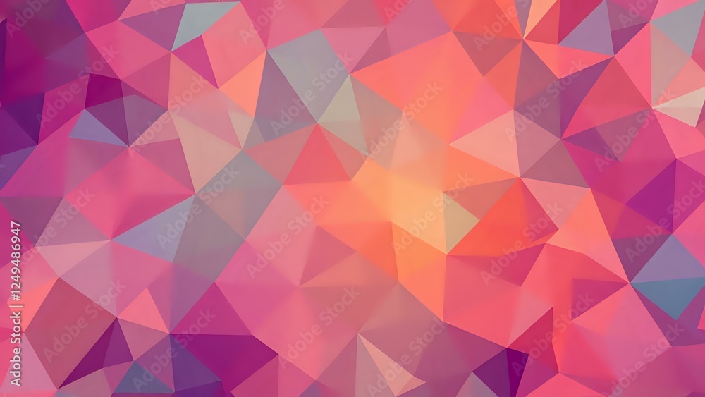 Fototapeta premium Vibrant Geometric Abstract Design with Smooth Gradient Colors