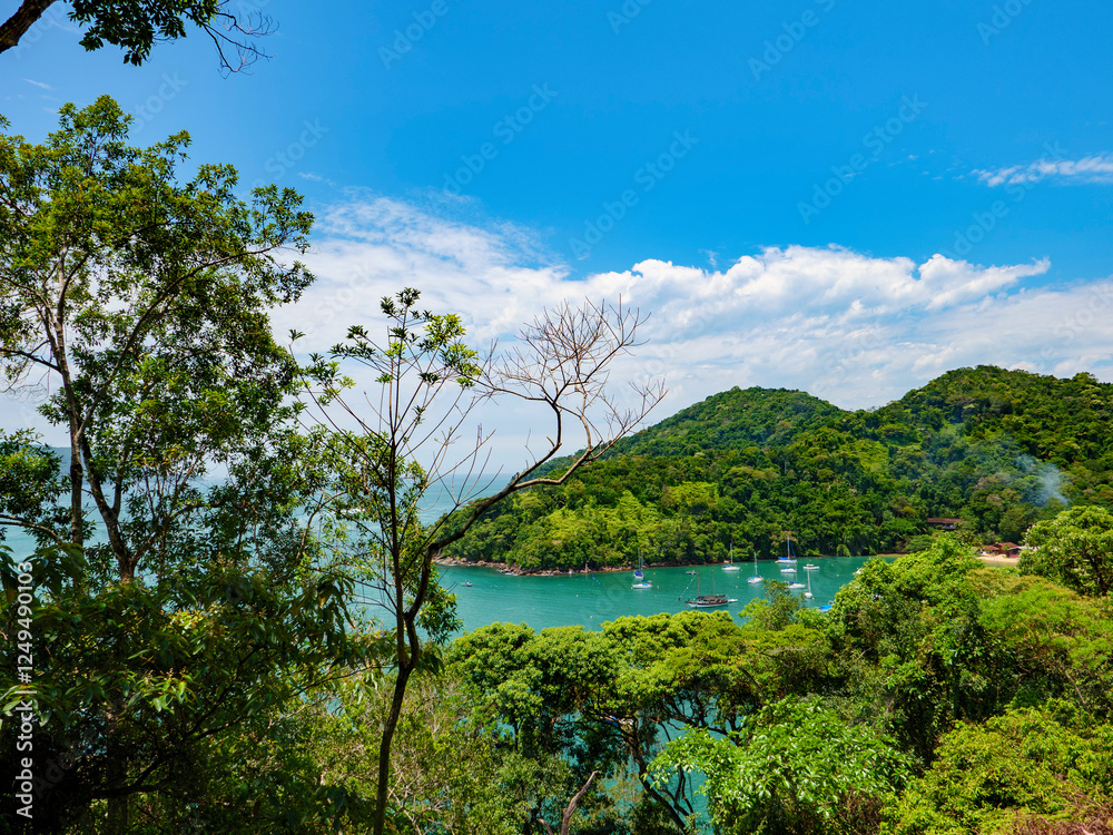 Obraz premium Praia do Flamengo - Ubatuba - São Paulo - Brasil