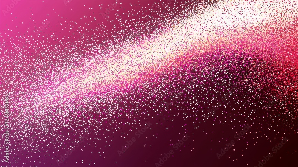 Fototapeta premium Abstract Pink Purple Glowing Dot Pattern Background