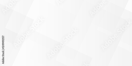 Vector white and gray overlap triangle geometric technology pattern. minimal rectangle arranged white lines transparent web square background layers. overlap web presentation design.	
