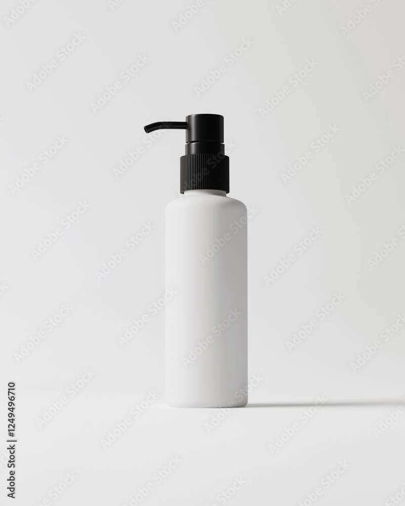 A blank cosmetic container mock up A blank cosmetic container mock up