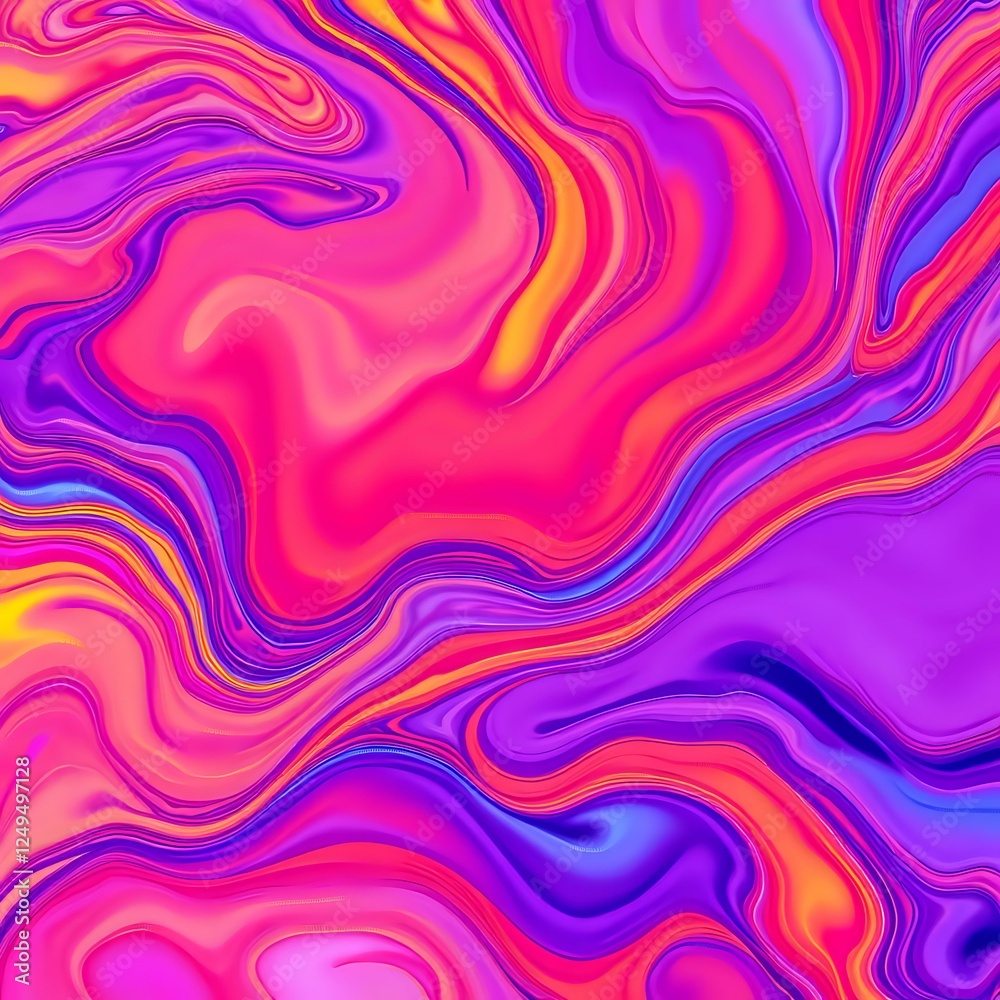 Fototapeta premium Vibrant Wave Pattern Abstract Art