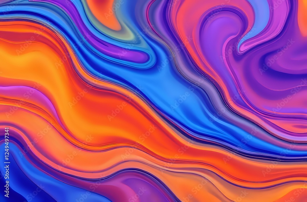 Vibrant Abstract Color Swirl Art - 3:2 Aspect Ratio Vibrant Abstract Color Swirl Art - 3:2 Aspect Ratio