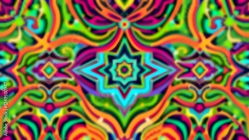 Abstract Art: Vibrant Geometric Design