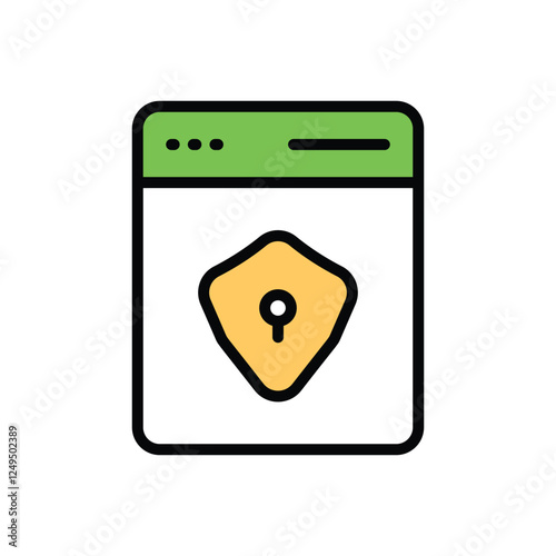 Free Download Secure Website vector icon - GFXLoad
