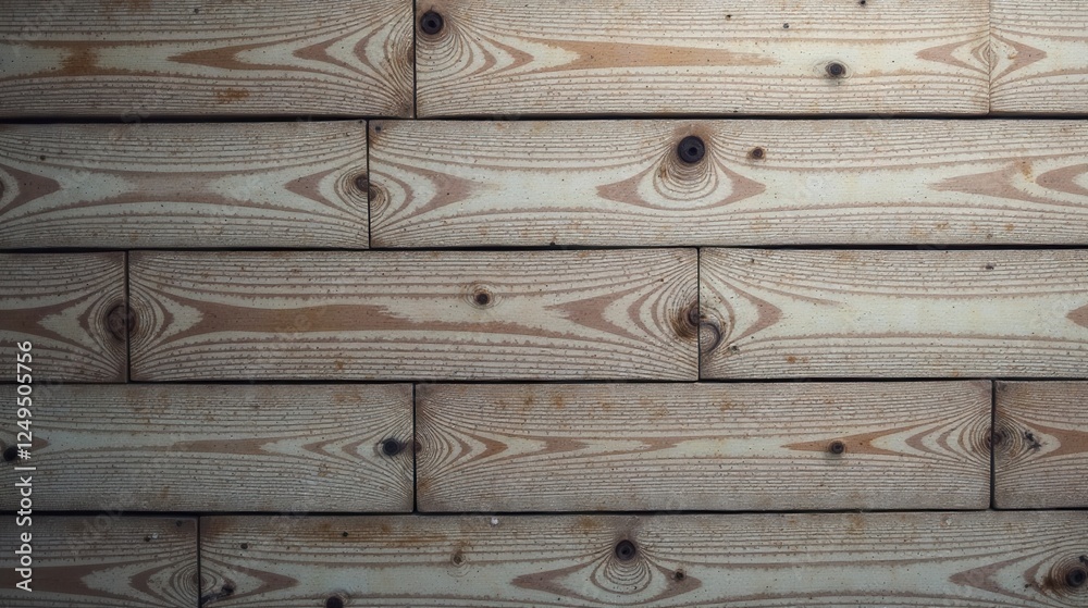 Obraz premium Horizontal Wooden Planks Showing Natural Grain and Texture Ideal for Backgrounds and Design Projects