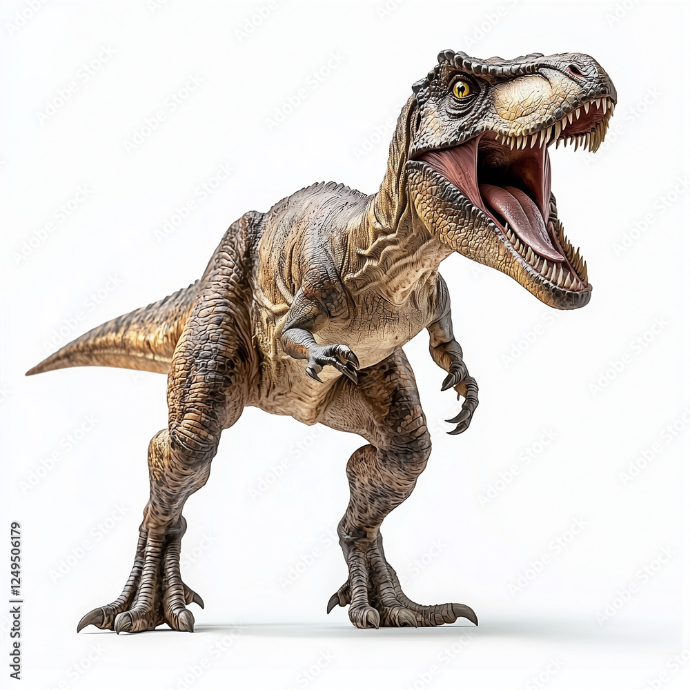 Naklejka premium tyrannosaurus illustration isolated on a white background
