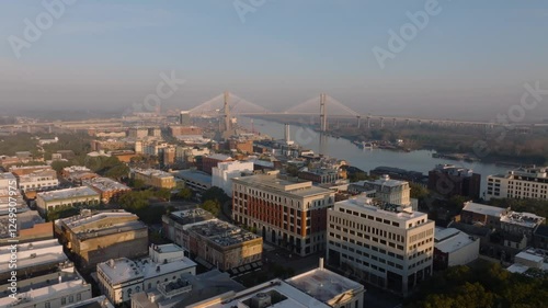 The Talmadge Memorial Bridge in Savannah Georgia