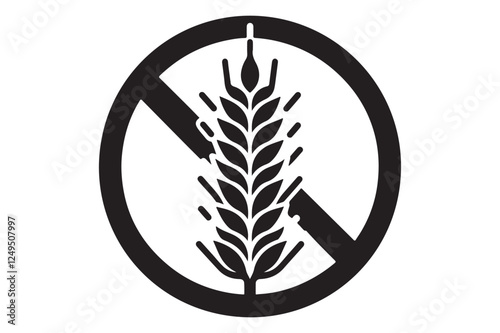 Gluten Free Icon silhouette