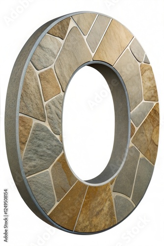 Abstract circle element shape with stone textureAbstract circle element shape with stone texture photo