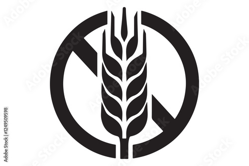 Gluten Free Icon silhouette