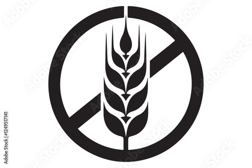Gluten Free Icon silhouette
