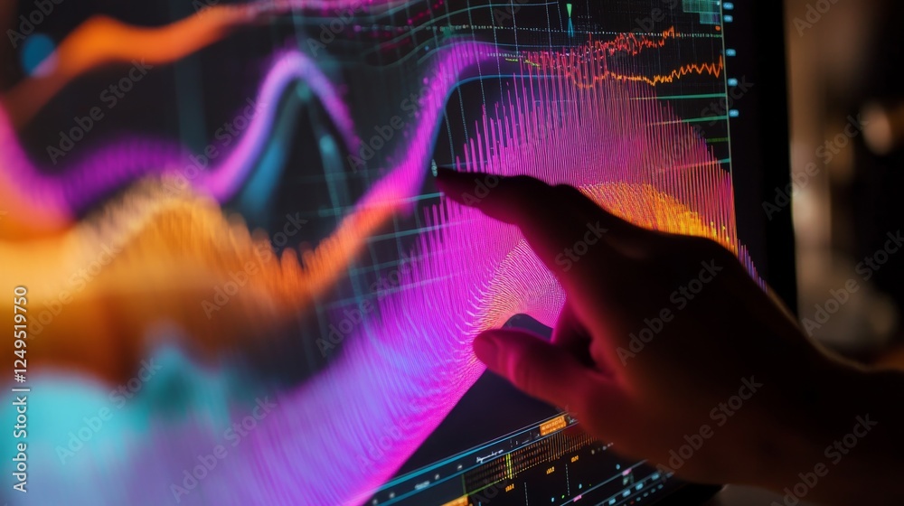 Hands adjusting curves and gradients in graphic design studio digital art creative space close-up visual aesthetics Hands adjusting curves and gradients in graphic design studio digital art creative space close-up visual aesthetics
