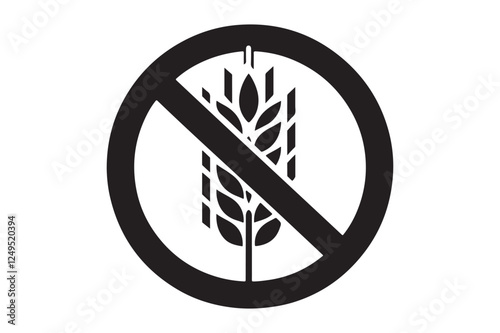 Gluten Free Icon silhouette