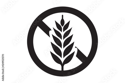 Gluten Free Icon silhouette