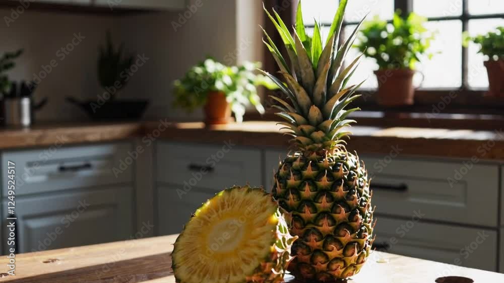 Juicy tropical pineapple fruit photography adobe