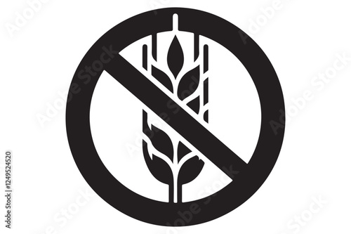 Gluten Free Icon silhouette