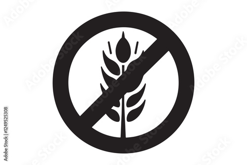 Gluten Free Icon silhouette