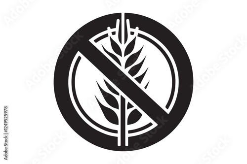Gluten Free Icon silhouette