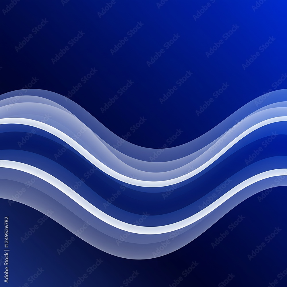 Obraz premium abstract blue wave background