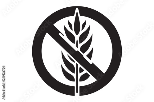 Gluten Free Icon silhouette