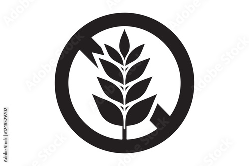 Gluten Free Icon silhouette