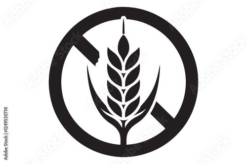 Gluten Free Icon silhouette