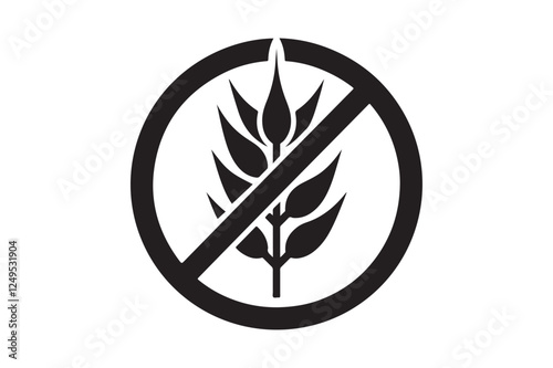 Gluten Free Icon silhouette