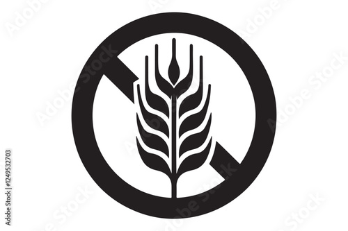 Gluten Free Icon silhouette