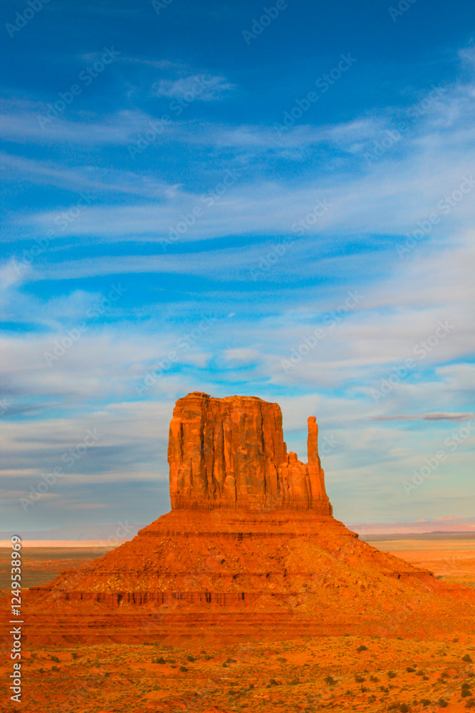 Scenic View of Monument Valley's Unique Desert Landscape Scenic View of Monument Valley's Unique Desert Landscape