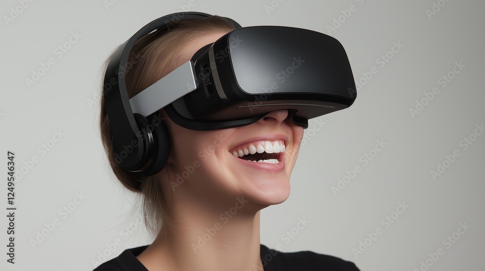 a person wearing VR goggle, virtual reality glasses a person wearing VR goggle, virtual reality glasses