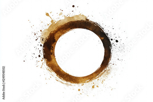 Coffee Stain Vector Illustr...