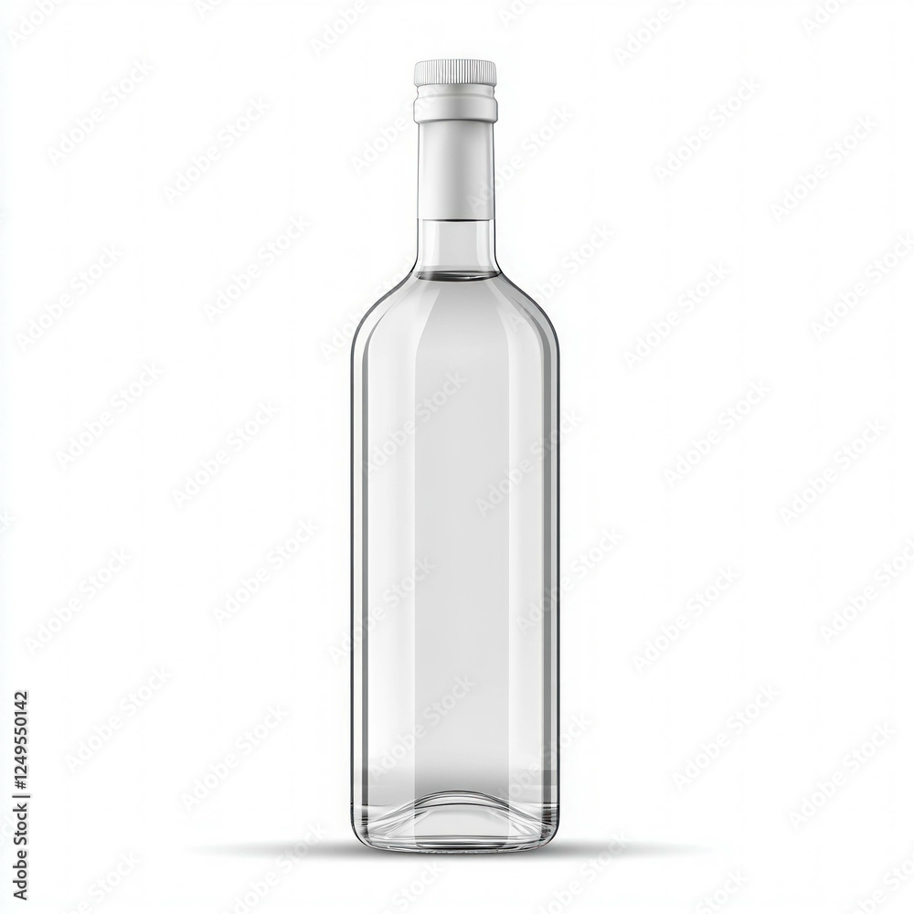 Vodka Bottle Isolated Vodka Bottle Isolated