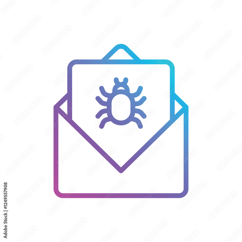 Email Virus vector icon