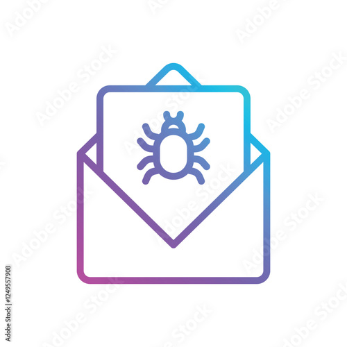 Email Virus vector icon