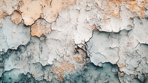 Cracked paint texture, wall, outdoors, abstract background, design