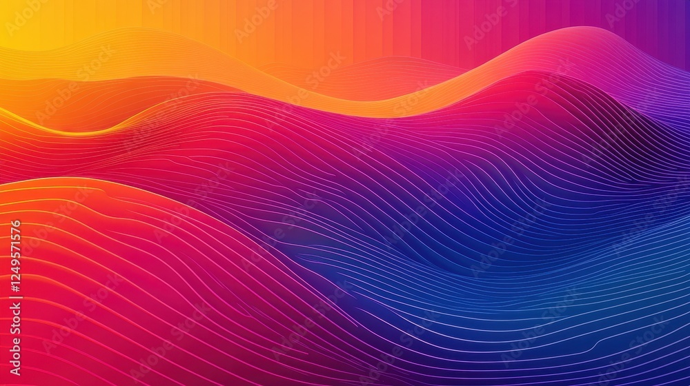 Abstract colorful waves, vibrant gradient background, digital art, website design Abstract colorful waves, vibrant gradient background, digital art, website design