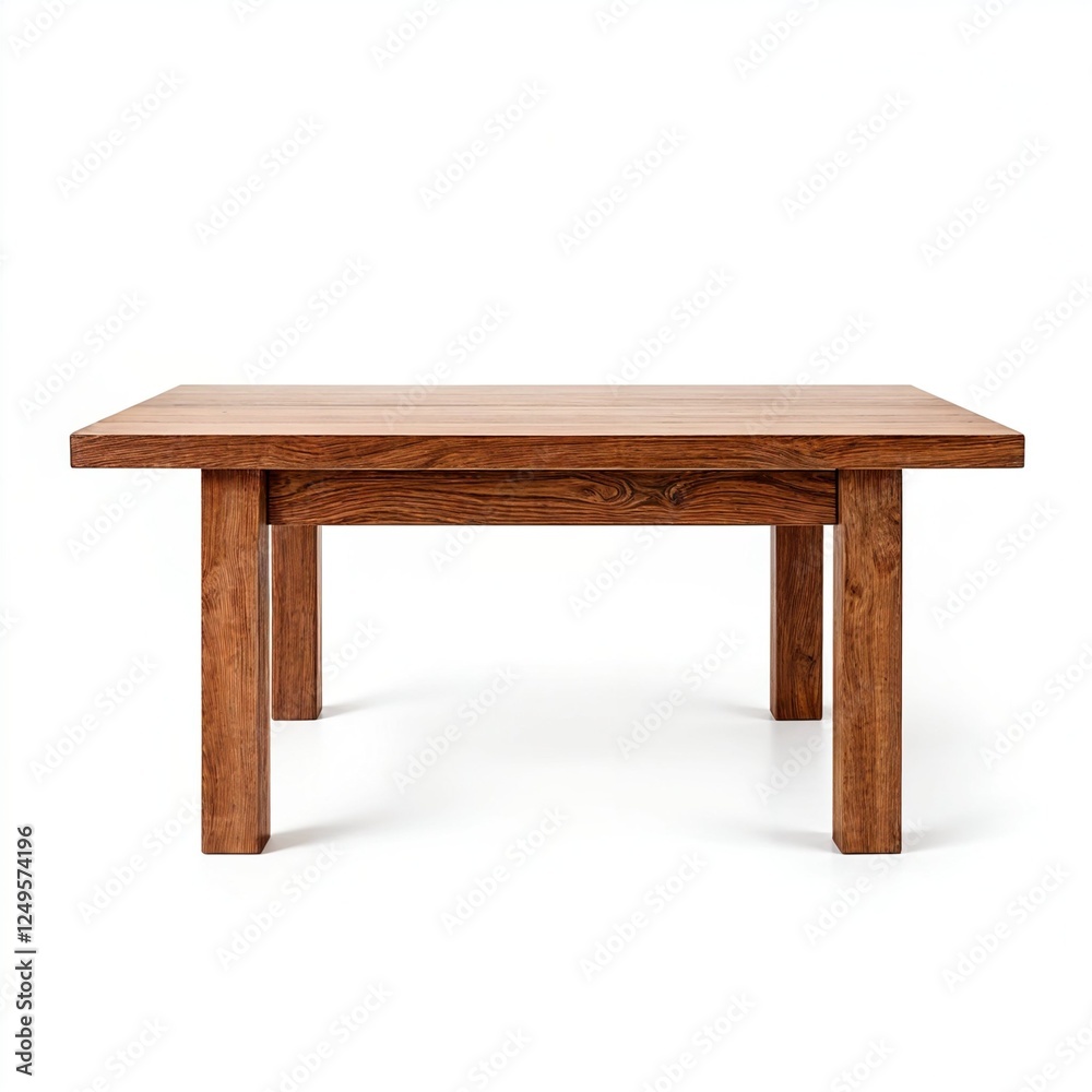 3D Table Model on Minimal White Background 3D Table Model on Minimal White Background