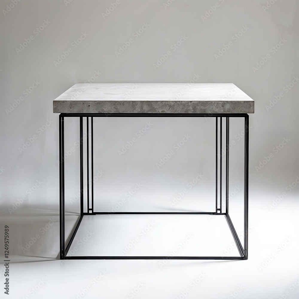 3D Table Model on Minimal White Background 3D Table Model on Minimal White Background