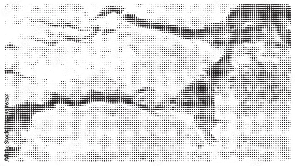 Creative texture halftone vector template.