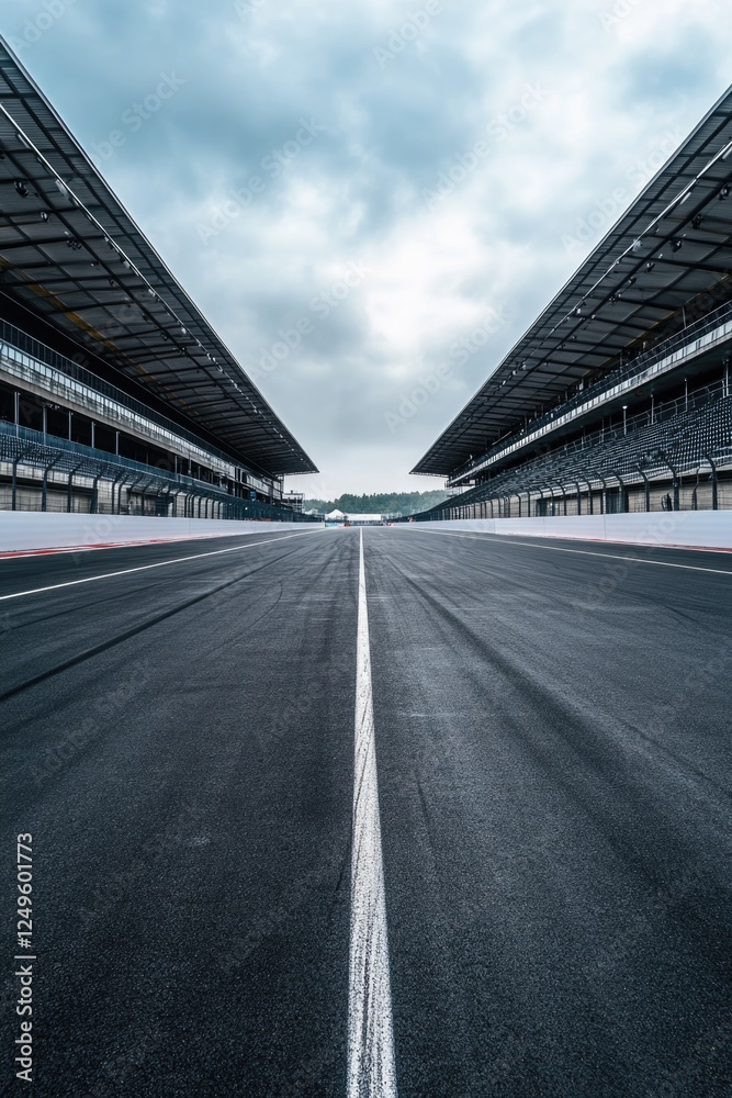 Fototapeta premium Race track with grandstands